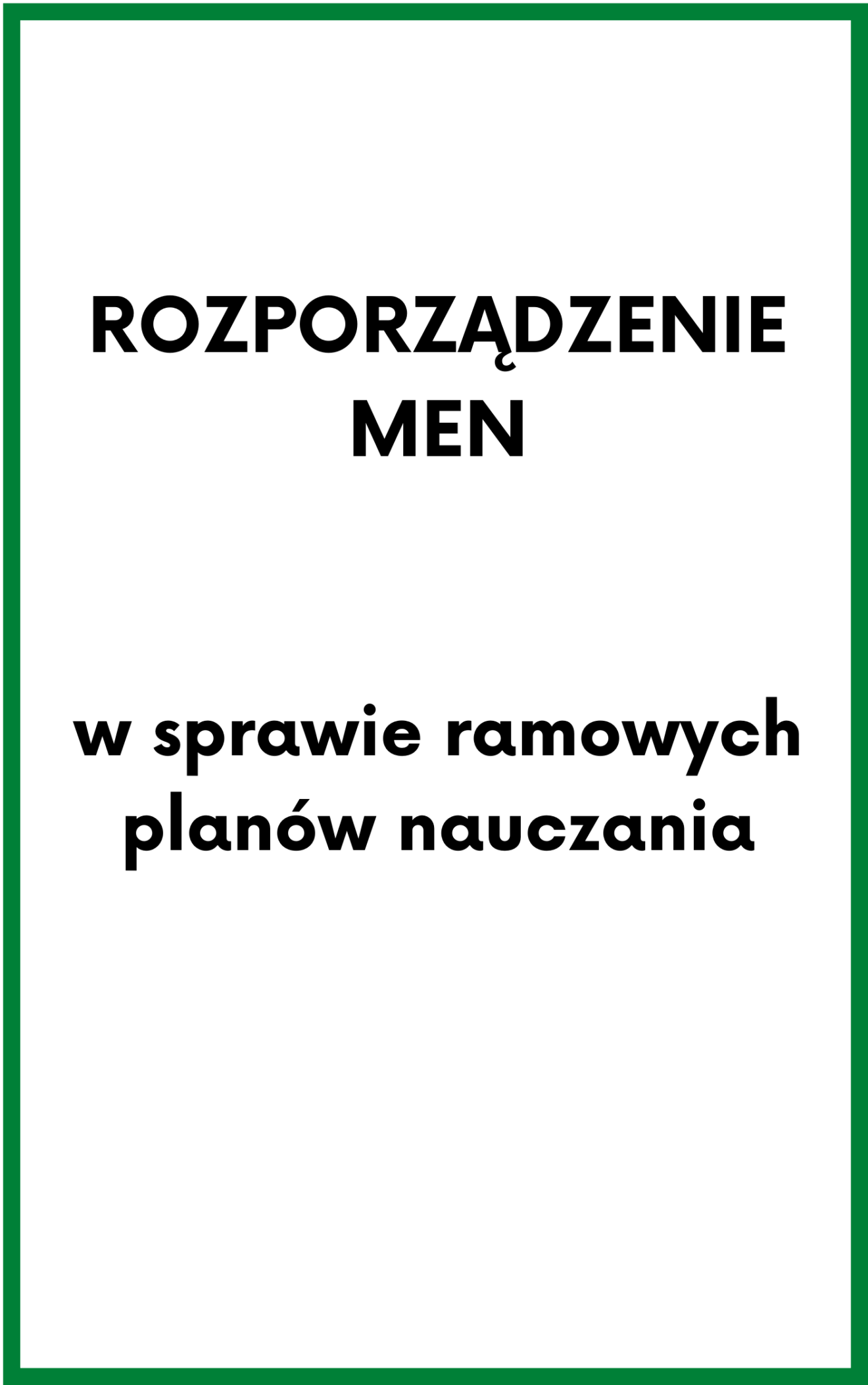 Ramowe Plany Nauczania Nauczyciel Wychowania Fizycznego